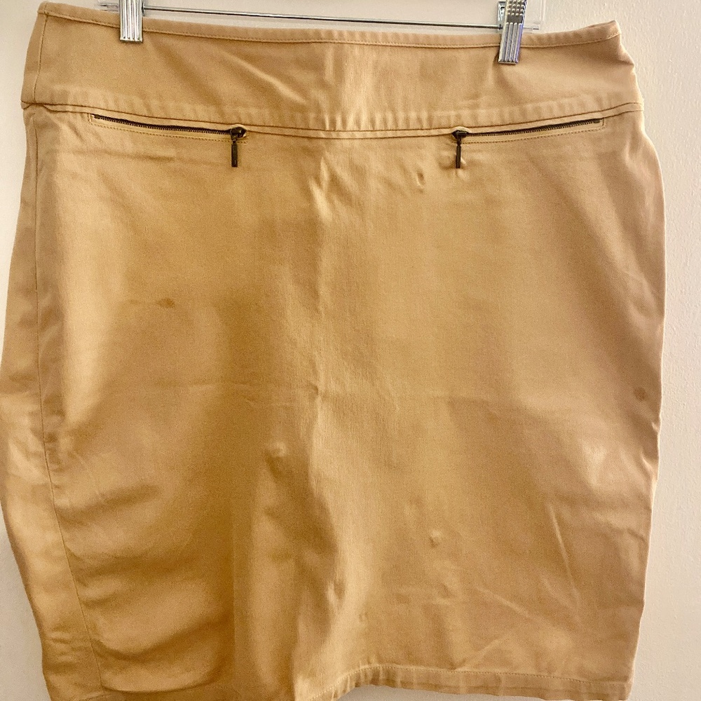KHAKI Sport Skirt with zippers